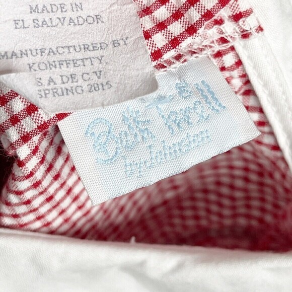 Betti Terell Size 18 Month Sailboat‎ Shift Dress Red Gingham Seersucker Appliqué - Picture 6 of 7